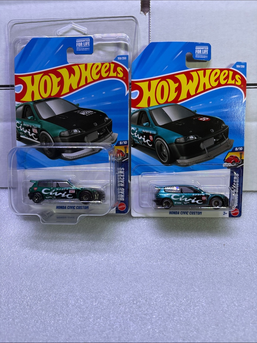 Hot wheels Honda Civic Custom STH and mainline comes in protector